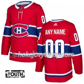 Dětské Hokejový Dres Montreal Canadiens Personalizované Červená 2017-2018 Adidas Authentic